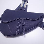 DIOR SADDLE BAG BLUE O093 SIZE 28.6 CM - 5