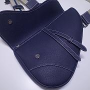 DIOR SADDLE BAG BLUE O093 SIZE 28.6 CM - 2