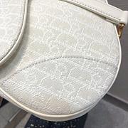 DIOR SADDLE OBLIQUE JACQUARD M0446 SIZE 25.5 CM - 2