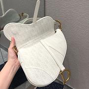DIOR SADDLE OBLIQUE JACQUARD M0446 SIZE 25.5 CM - 4
