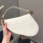 DIOR SADDLE OBLIQUE JACQUARD M0446 SIZE 25.5 CM - 5