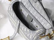 DIOR SADDLE GRAY DIOR OBLIQUE M0446 SIZE 25.5 CM - 2