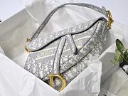 DIOR SADDLE GRAY DIOR OBLIQUE M0446 SIZE 25.5 CM - 5