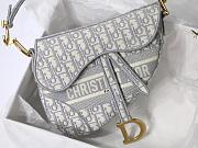 DIOR SADDLE GRAY DIOR OBLIQUE M0446 SIZE 25.5 CM - 6