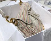  DIOR SADDLE D-LITE MULTICOLOR M0446 SIZE 25.5 CM - 2
