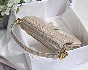  DIOR SADDLE D-LITE MULTICOLOR M0446 SIZE 25.5 CM - 3