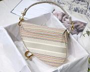  DIOR SADDLE D-LITE MULTICOLOR M0446 SIZE 25.5 CM - 4