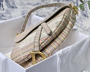  DIOR SADDLE D-LITE MULTICOLOR M0446 SIZE 25.5 CM - 5