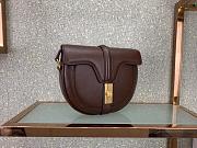 CELINE SMALL BESACE 16 BAG DARK BROWN 188013 SIZE 19 CM - 4