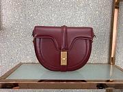 CELINE SMALL BESACE 16 BAG BORDEAUX 188013 SIZE 19 CM - 1