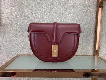 CELINE SMALL BESACE 16 BAG BORDEAUX 188013 SIZE 19 CM