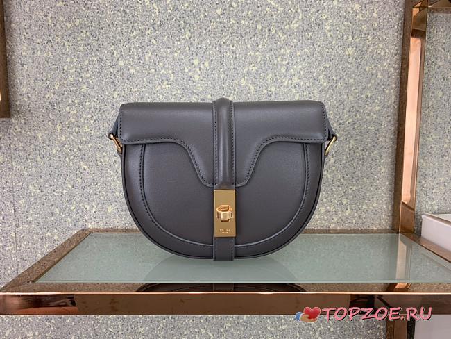 CELINE SMALL BESACE 16 BAG GRAY 188013 SIZE 19 CM - 1