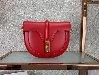 CELINE SMALL BESACE 16 BAG RED 188013 SIZE 19 CM