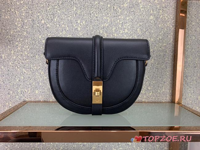CELINE SMALL BESACE 16 BAG BLACK 188013 SIZE 19 CM - 1