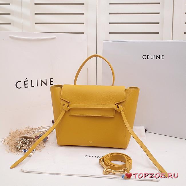 CELINE NANO BELT BAG YELLOW 189003 SIZE 20 x 20 x 10 CM - 1