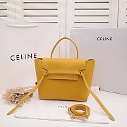 CELINE NANO BELT BAG YELLOW 189003 SIZE 20 x 20 x 10 CM - 1