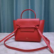 CELINE NANO BELT BAG RED 189003 SIZE 20 x 20 x 10 CM - 4