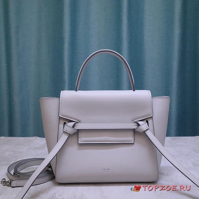 CELINE NANO BELT BAG WHITE 189003 SIZE 20 x 20 x 10 CM - 1