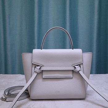 CELINE NANO BELT BAG WHITE 189003 SIZE 20 x 20 x 10 CM