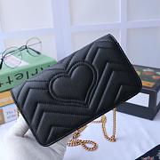 GUCCI GG MARMONT MINI BAG BLACK 488426 SIZE 18 CM - 4