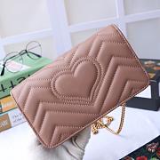 GUCCI GG MARMONT MINI BAG DUSTY PINK 488426 SIZE 18 CM - 3