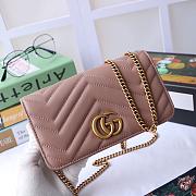 GUCCI GG MARMONT MINI BAG DUSTY PINK 488426 SIZE 18 CM - 2