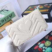 GUCCI GG MARMONT MINI BAG WHITE 488426 SIZE 18 CM - 5