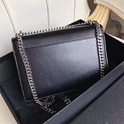 YSL SUNSET MEDIUM BLACK 442906 SIZE 22 CM - 6