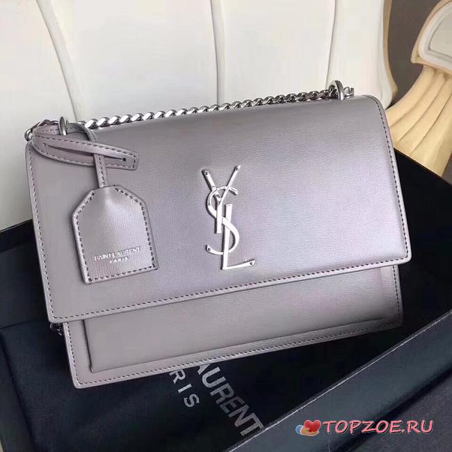 YSL SUNSET MEDIUM GRAY 442906 SIZE 22 CM - 1