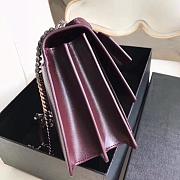 YSL SUNSET MEDIUM BORDEAUX 442906 SIZE 22 CM - 6