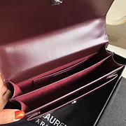 YSL SUNSET MEDIUM BORDEAUX 442906 SIZE 22 CM - 5