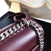 YSL SUNSET MEDIUM BORDEAUX 442906 SIZE 22 CM - 2