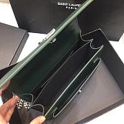 YSL SUNSET MEDIUM EMERALD GREEN 442906 SIZE 22 CM - 4