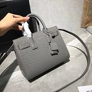 YSL CLASSIC SAC DE JOUR NANO GRAY 392035 SIZE 22 x 18 x 10.5 CM - 5