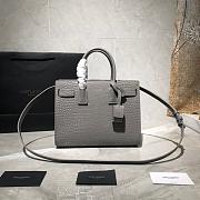 YSL CLASSIC SAC DE JOUR BABY GRAY 421863 SIZE 26 x 20.5 x 12.5 CM - 1