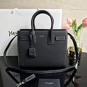 YSL CLASSIC SAC DE JOUR BABY GRAINED LEATHER BLACK 421863 SIZE 26 CM - 1