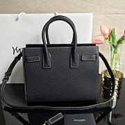 YSL CLASSIC SAC DE JOUR BABY GRAINED LEATHER BLACK 421863 SIZE 26 CM - 4