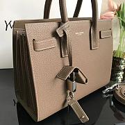 YSL CLASSIC SAC DE JOUR BABY GRAINED LEATHER TAN 421863 SIZE 26 CM - 5