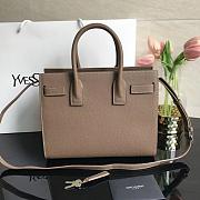 YSL CLASSIC SAC DE JOUR BABY GRAINED LEATHER TAN 421863 SIZE 26 CM - 3