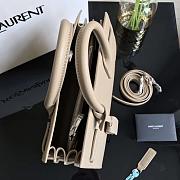 YSL CLASSIC SAC DE JOUR BABY GRAINED LEATHER BEIGE 421863 SIZE 26 CM - 4