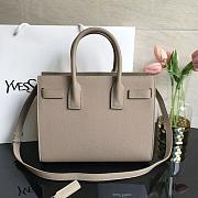 YSL CLASSIC SAC DE JOUR BABY GRAINED LEATHER BEIGE 421863 SIZE 26 CM - 2