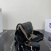 PRADA SYSTEM PATCHWORK BAG BLACK 1BD291 SIZE 28 CM - 6