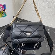 PRADA SYSTEM PATCHWORK BAG BLACK 1BD291 SIZE 28 CM - 3