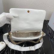  PRADA SYSTEM PATCHWORK BAG WHITE 1BD291 SIZE 28 CM - 6