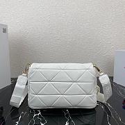  PRADA SYSTEM PATCHWORK BAG WHITE 1BD291 SIZE 28 CM - 5