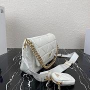  PRADA SYSTEM PATCHWORK BAG WHITE 1BD291 SIZE 28 CM - 3