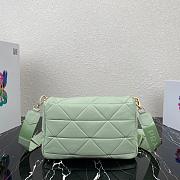 PRADA SYSTEM PATCHWORK BAG TEA GREEN 1BD291 SIZE 28 CM - 5