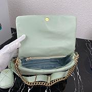 PRADA SYSTEM PATCHWORK BAG TEA GREEN 1BD291 SIZE 28 CM - 4