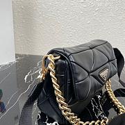 PRADA SMALL SYSTEM PATCHWORK BAG BLACK 1BD292 SIZE 21 CM - 3