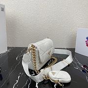 PRADA SMALL SYSTEM PATCHWORK BAG WHITE 1BD292 SIZE 21 CM - 2